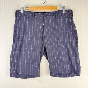 Trunks Multi-Functional Shorts Navy Blue Anchor Print Men’s Size 34 Surf & Swim